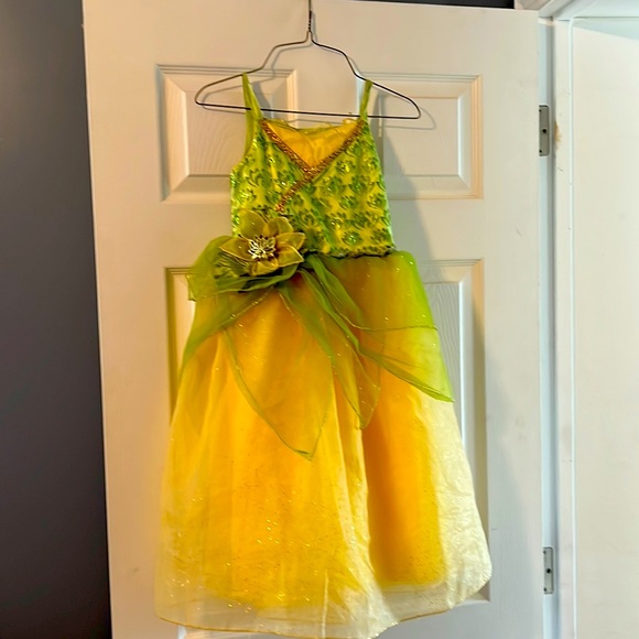 Disney princess dress Tiana size 5/6 - Picture 1 of 2